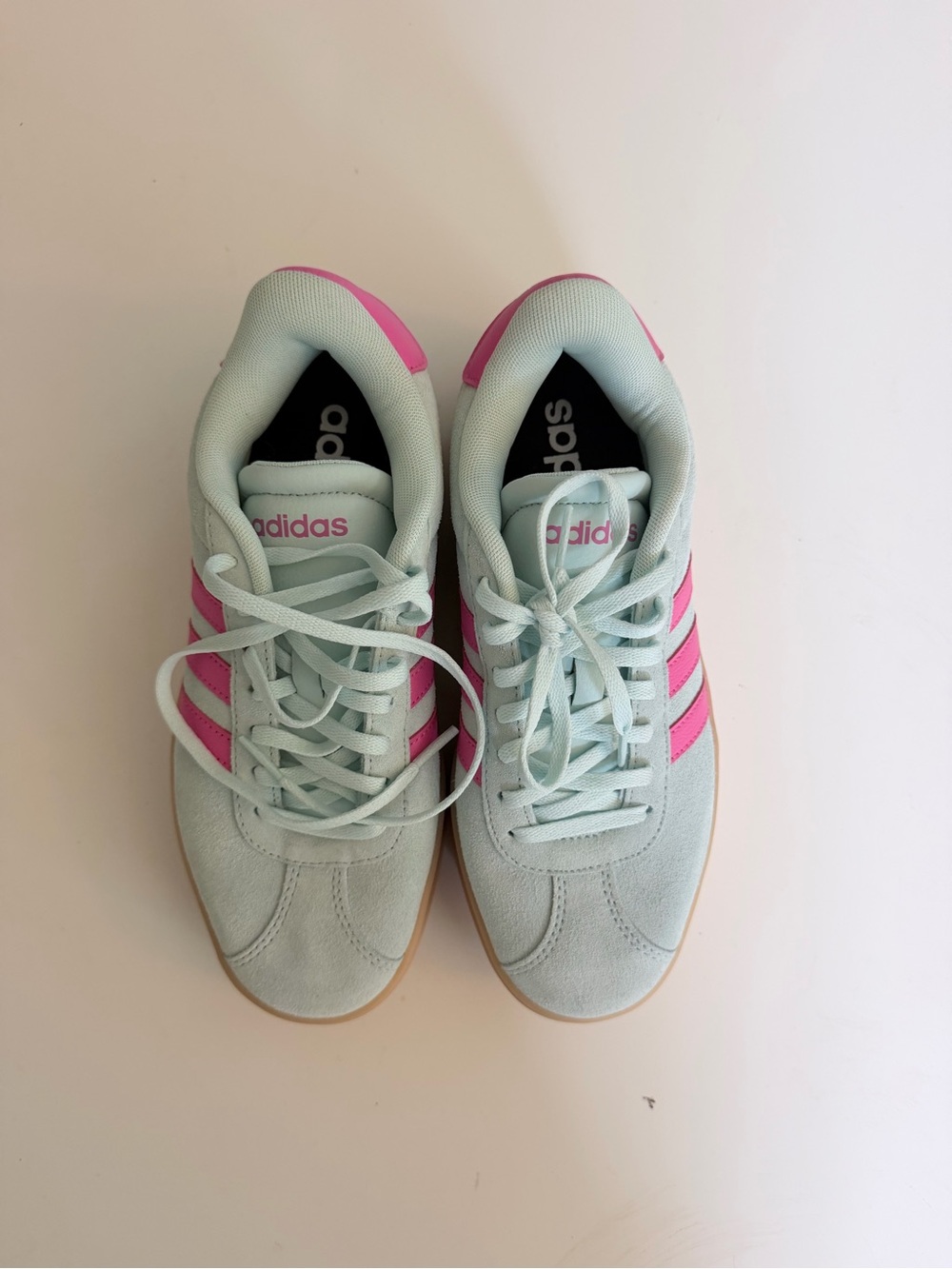 Adidas Platform Sneakers Pink Mint Green Women’s Size 6 Never Worn